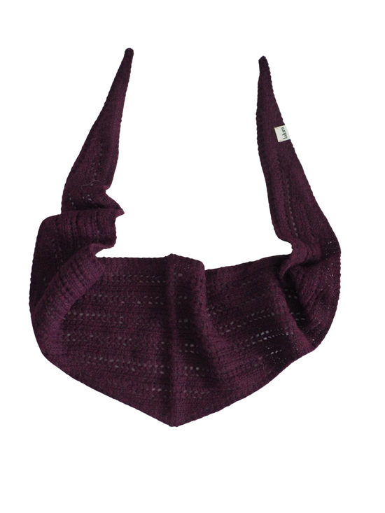 Pañoleta Mariana berenjena KIT DIY