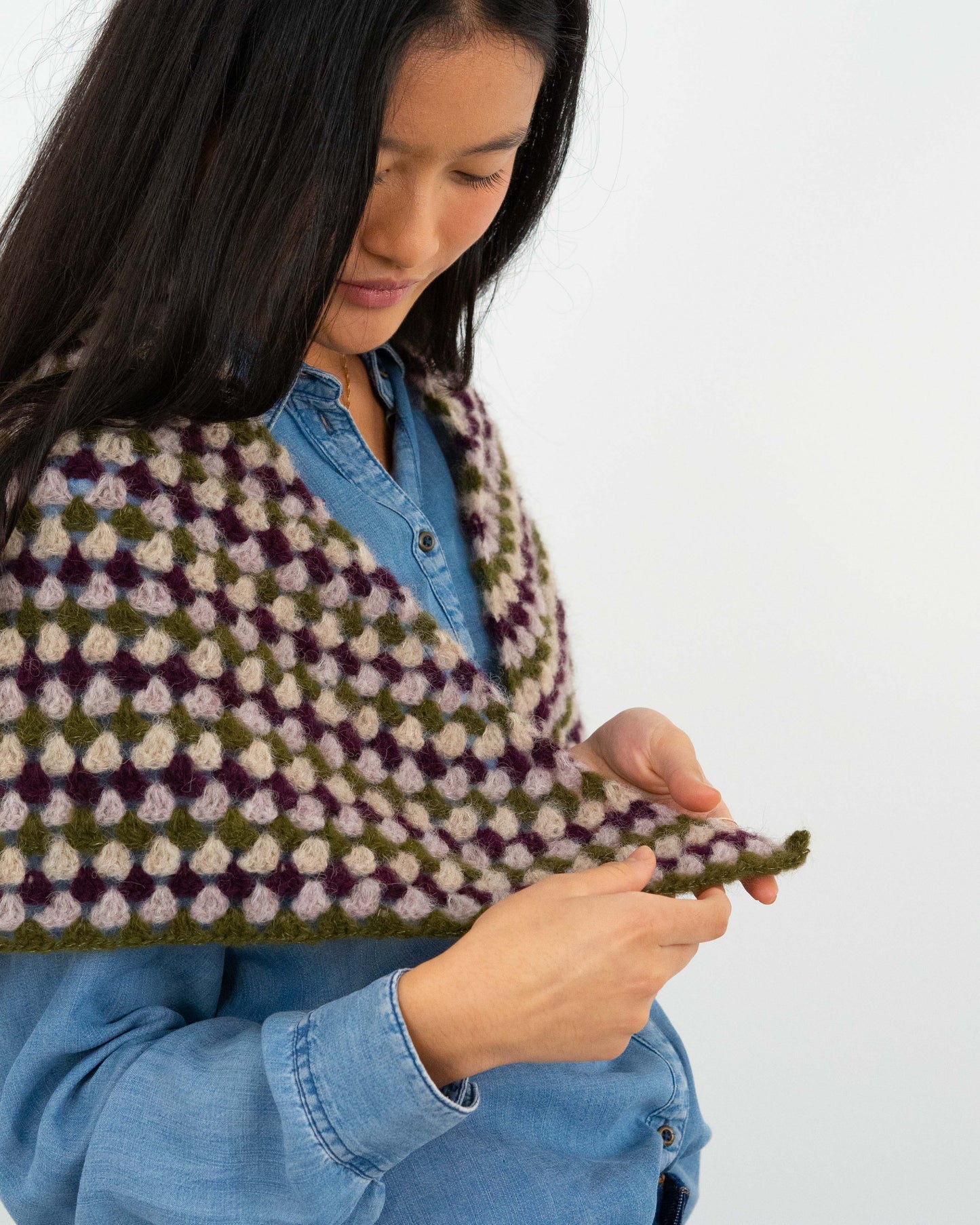 Aloia Meadow shawl DIY kit