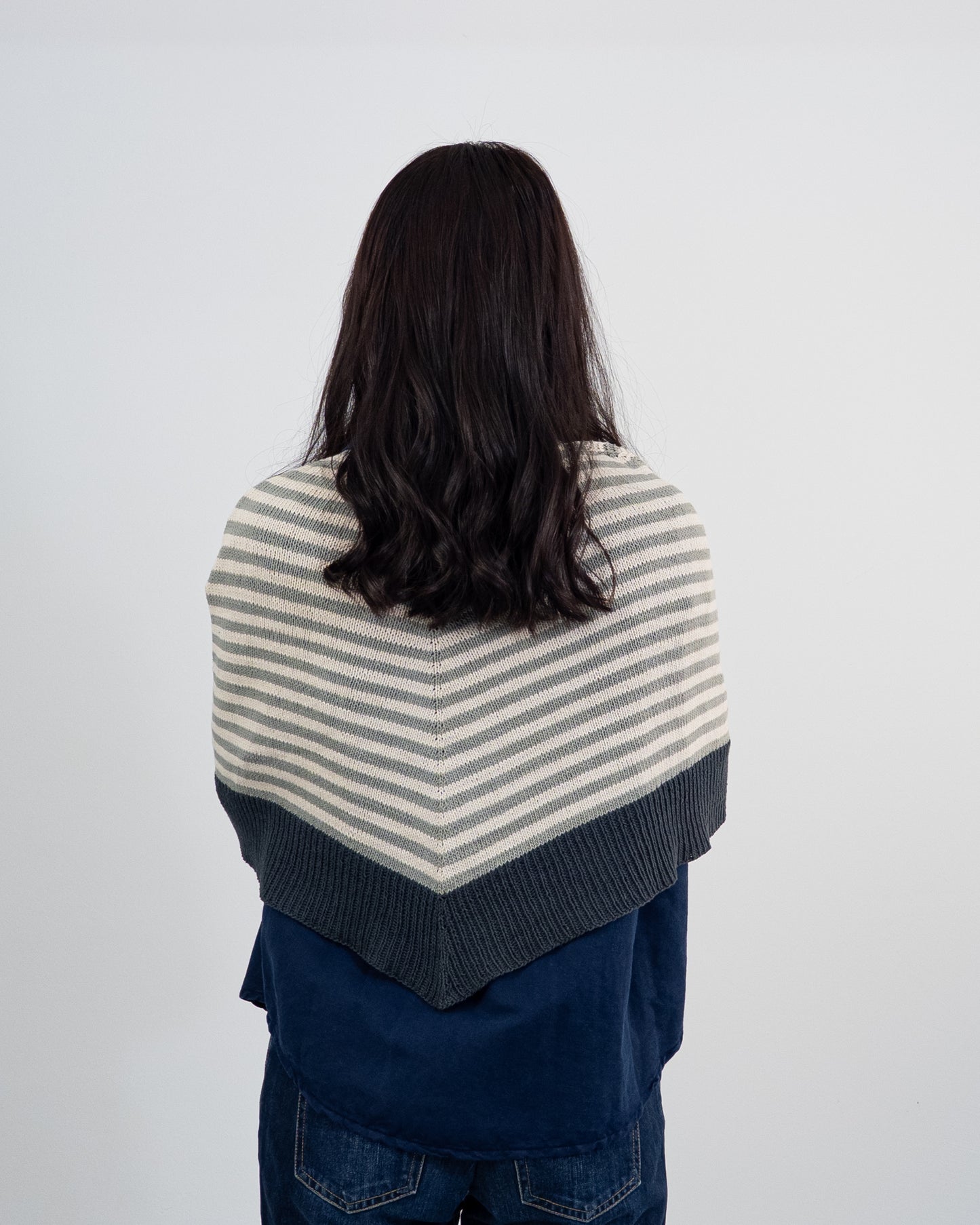 Antía cotton nebula-natural-atlantic Shawl DIY Kit