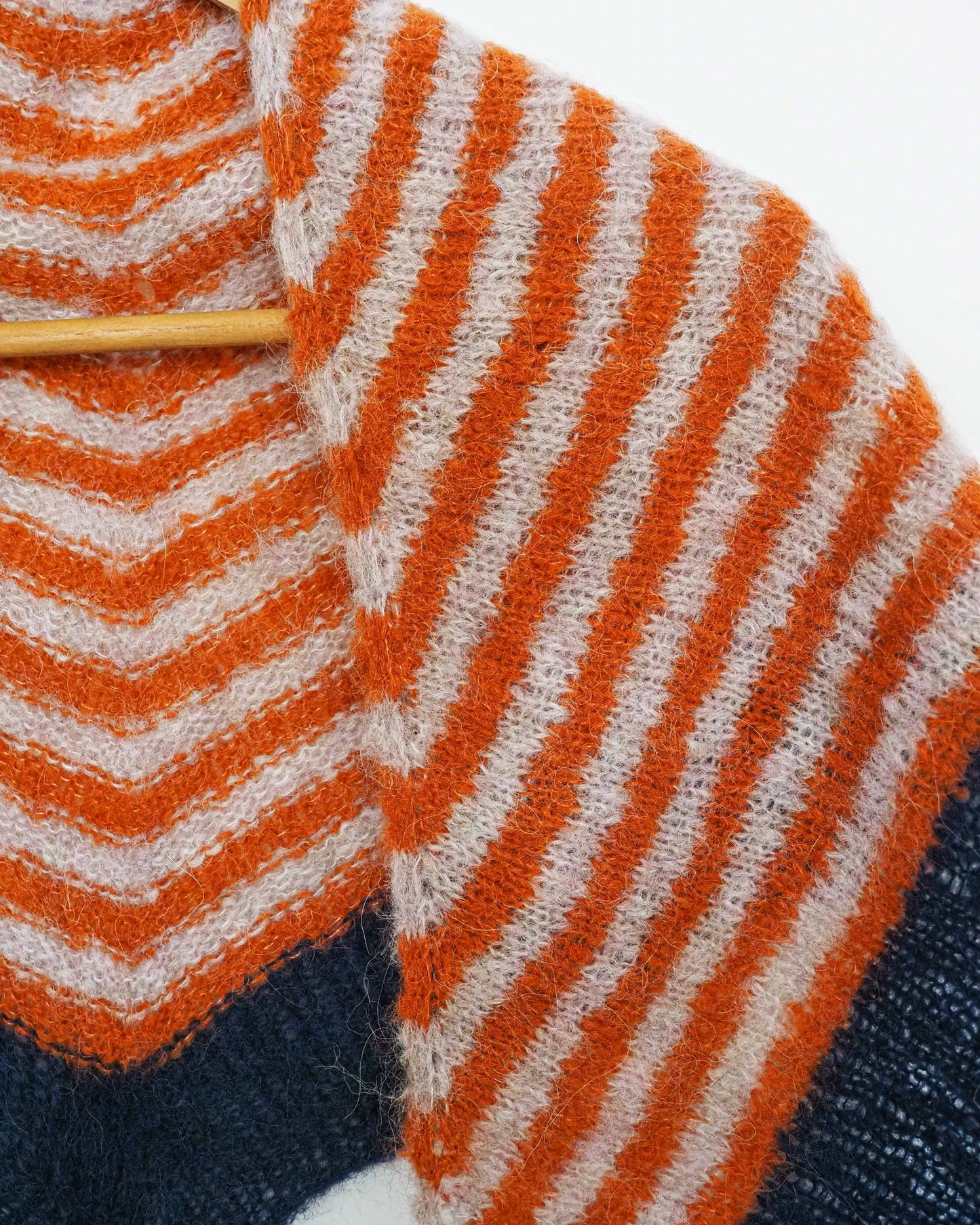 Pañoleta Antía Naranja Rosa y Marino kit DIY