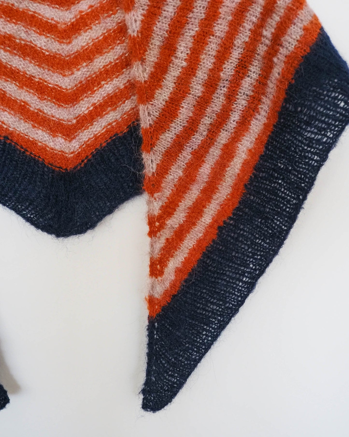 Pañoleta Antía Naranja Rosa y Marino kit DIY