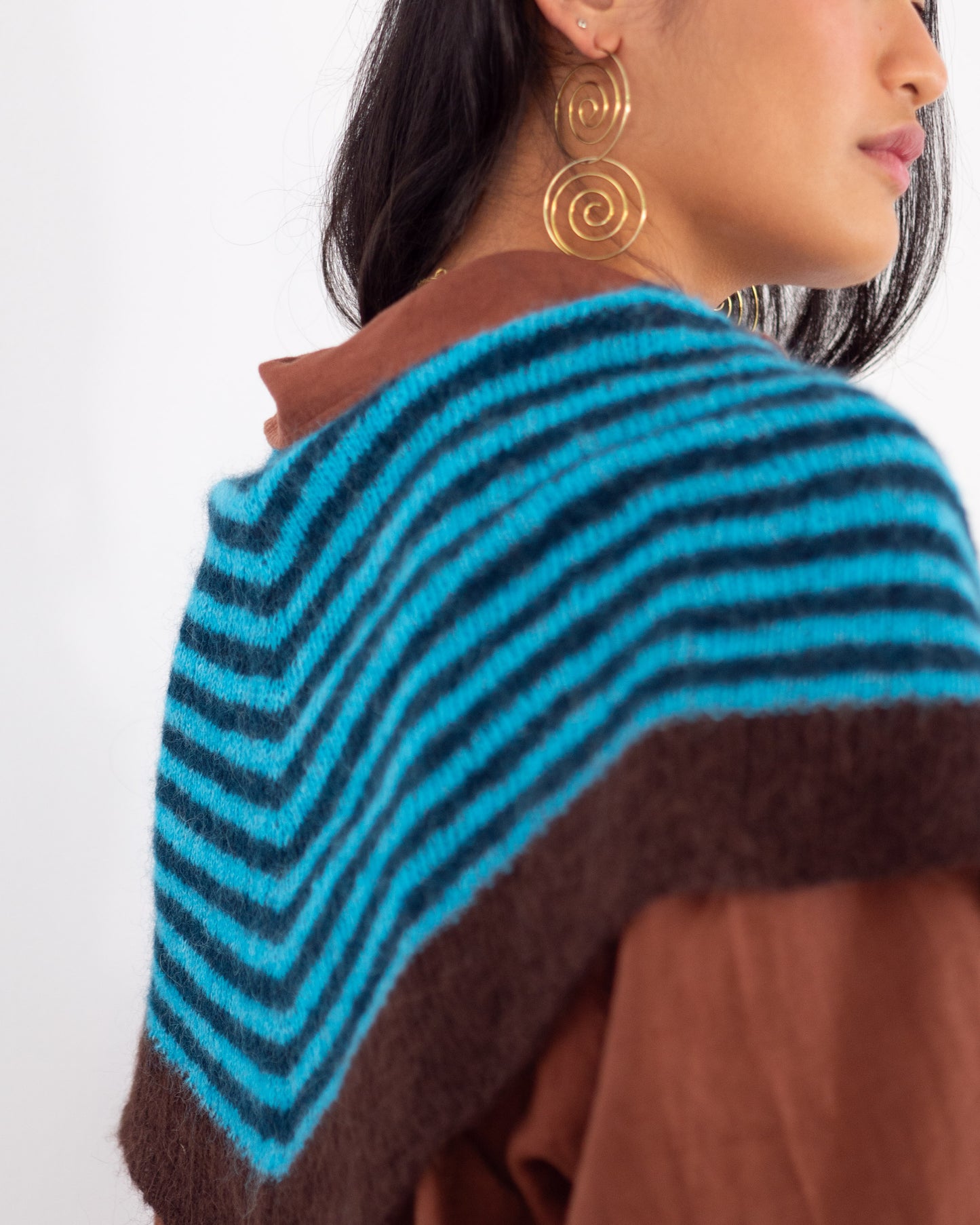 Antía Turquoise and Petroleum Scarf DIY Kit