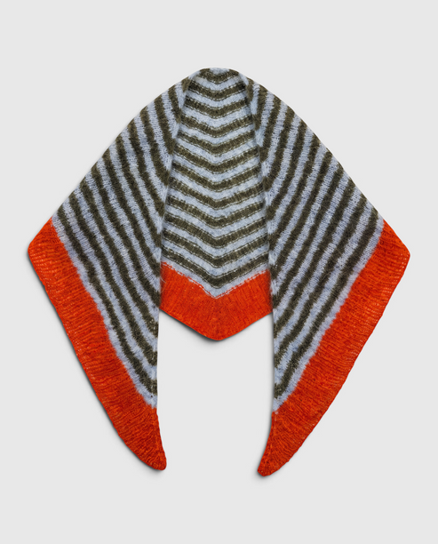 Pañoleta Antía Azul Hierba Naranja