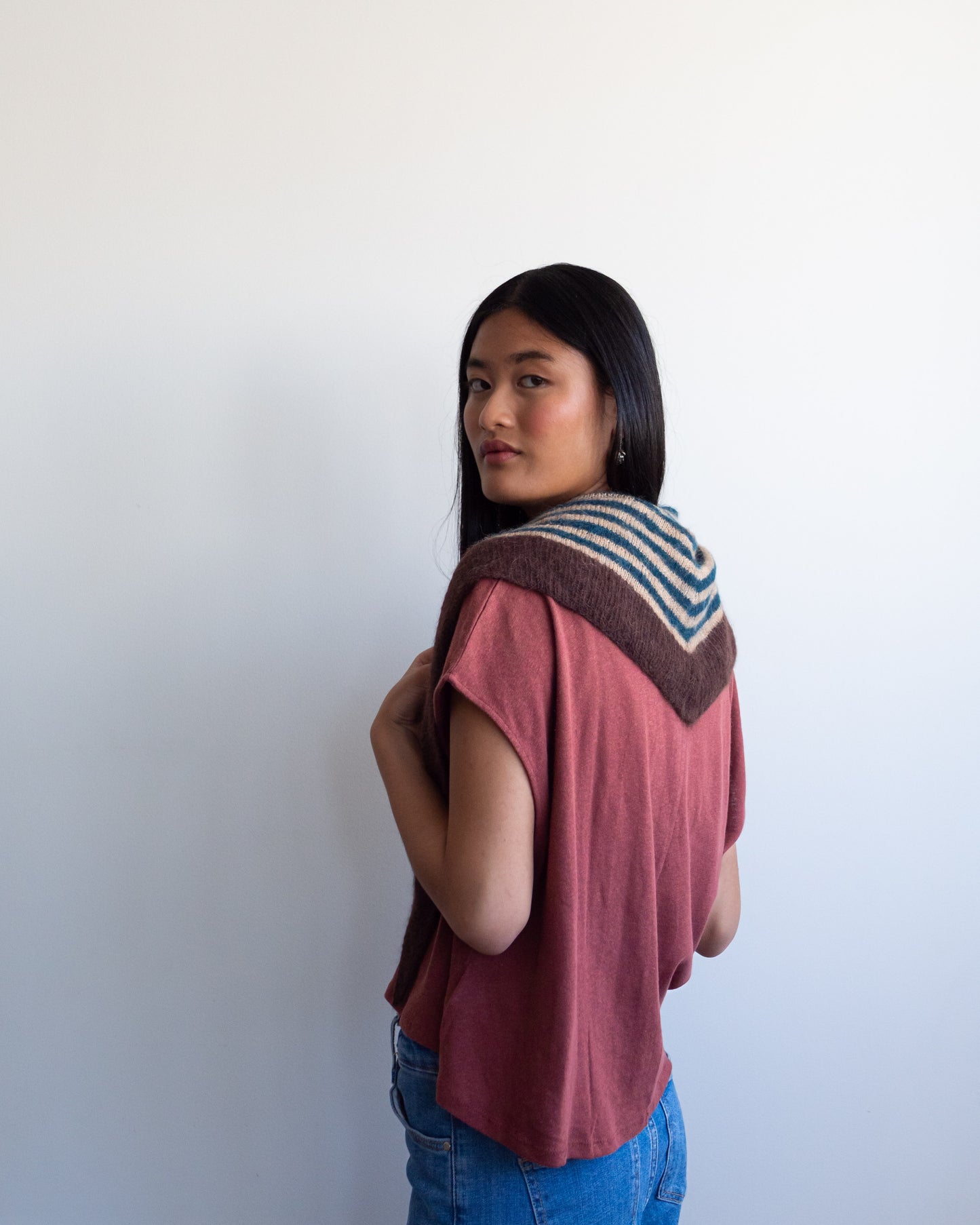 Antía vanilla and petrol bandana DIY Kit