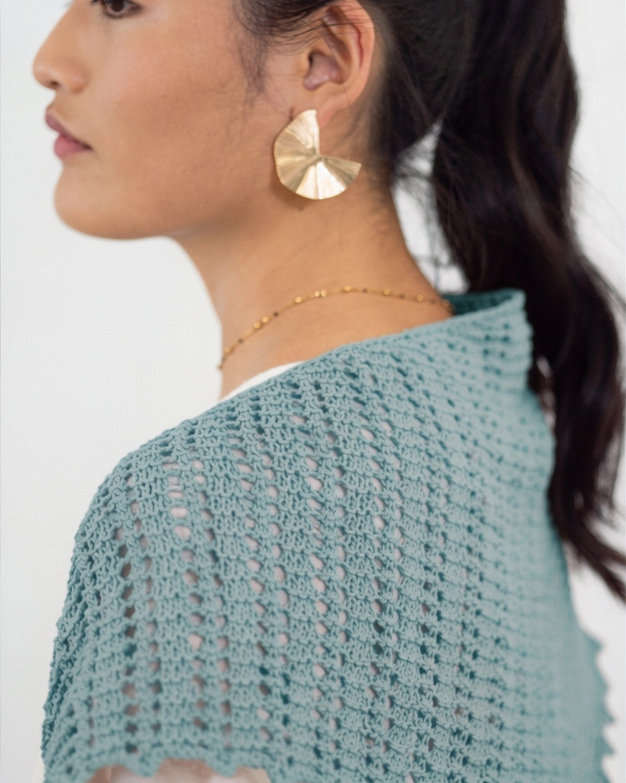 Pañoleta Clodia Azul griego  kit DIY