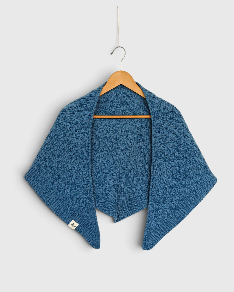 Kit para tejer Chal Erea Azul claro