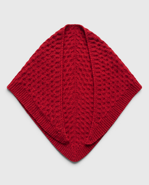 Kit para tejer Chal Erea rojo