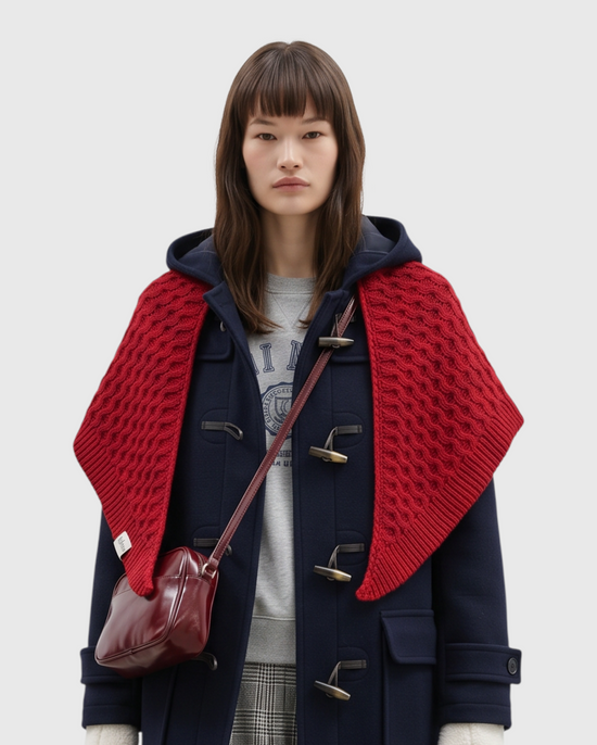 Kit para tejer Chal Erea rojo