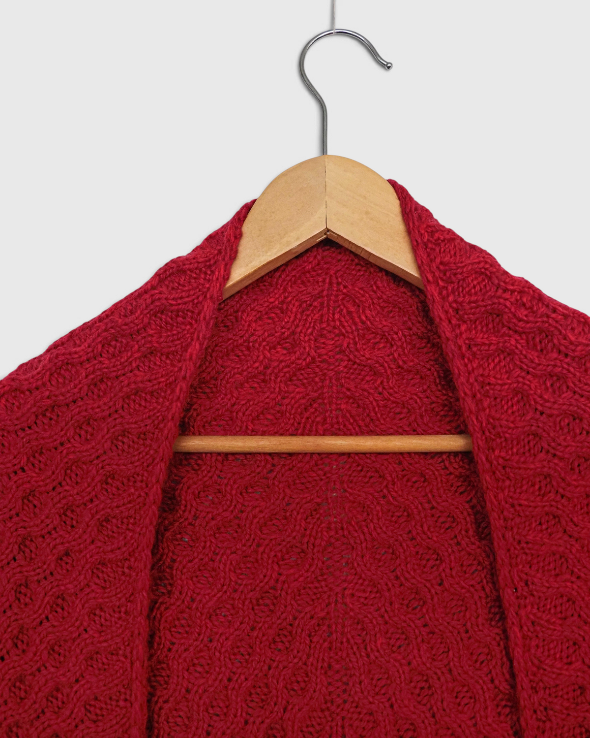 Kit para tejer Chal Erea rojo