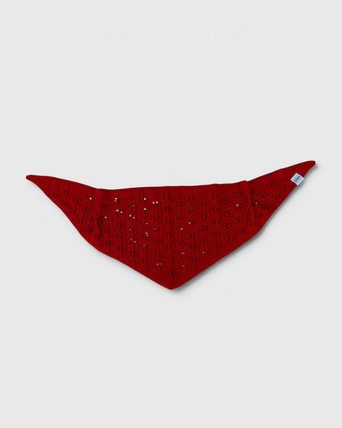 Kit para tejer Pañoleta Margarida rojo