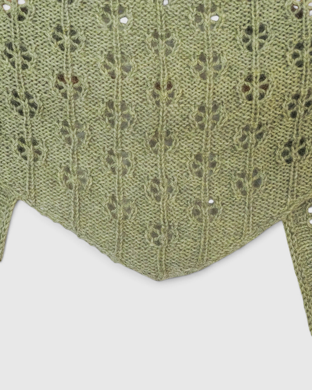 Kit para tejer Pañoleta Margarida verde