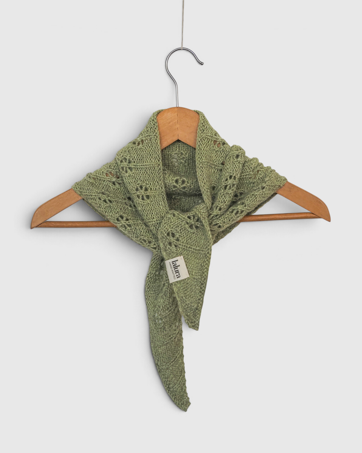 Kit para tejer Pañoleta Margarida verde