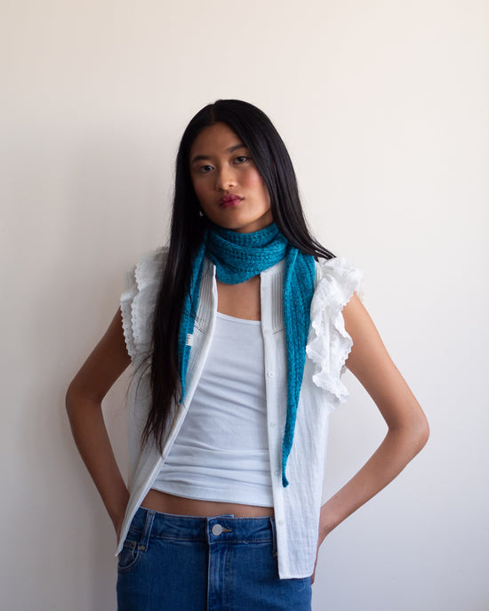 Pañoleta Mariana turquesa KIT DIY