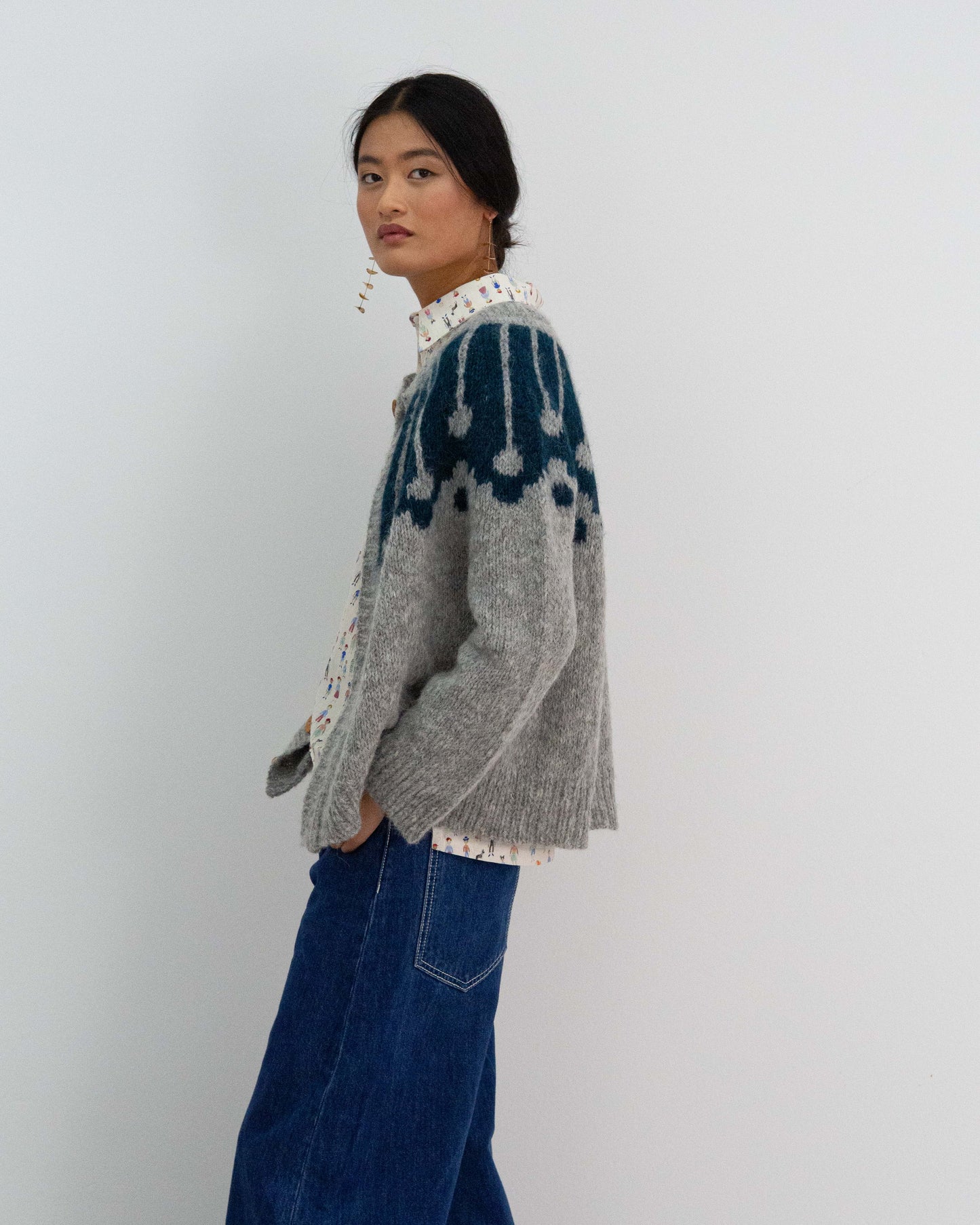 Chaqueta Martiña Gris KIT DIY