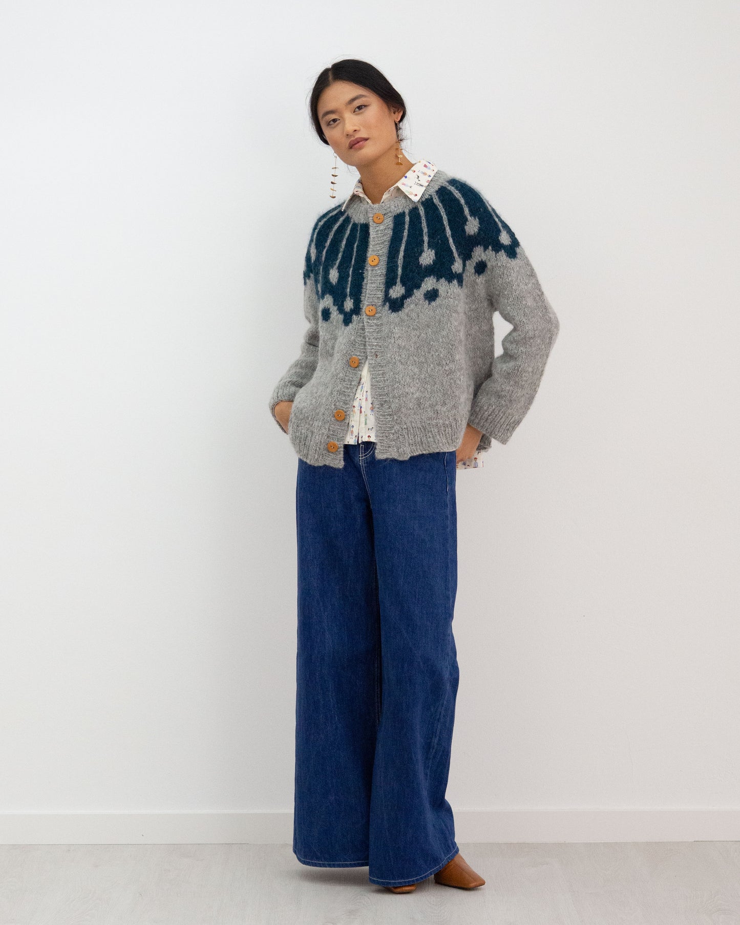 Chaqueta Martiña Gris KIT DIY