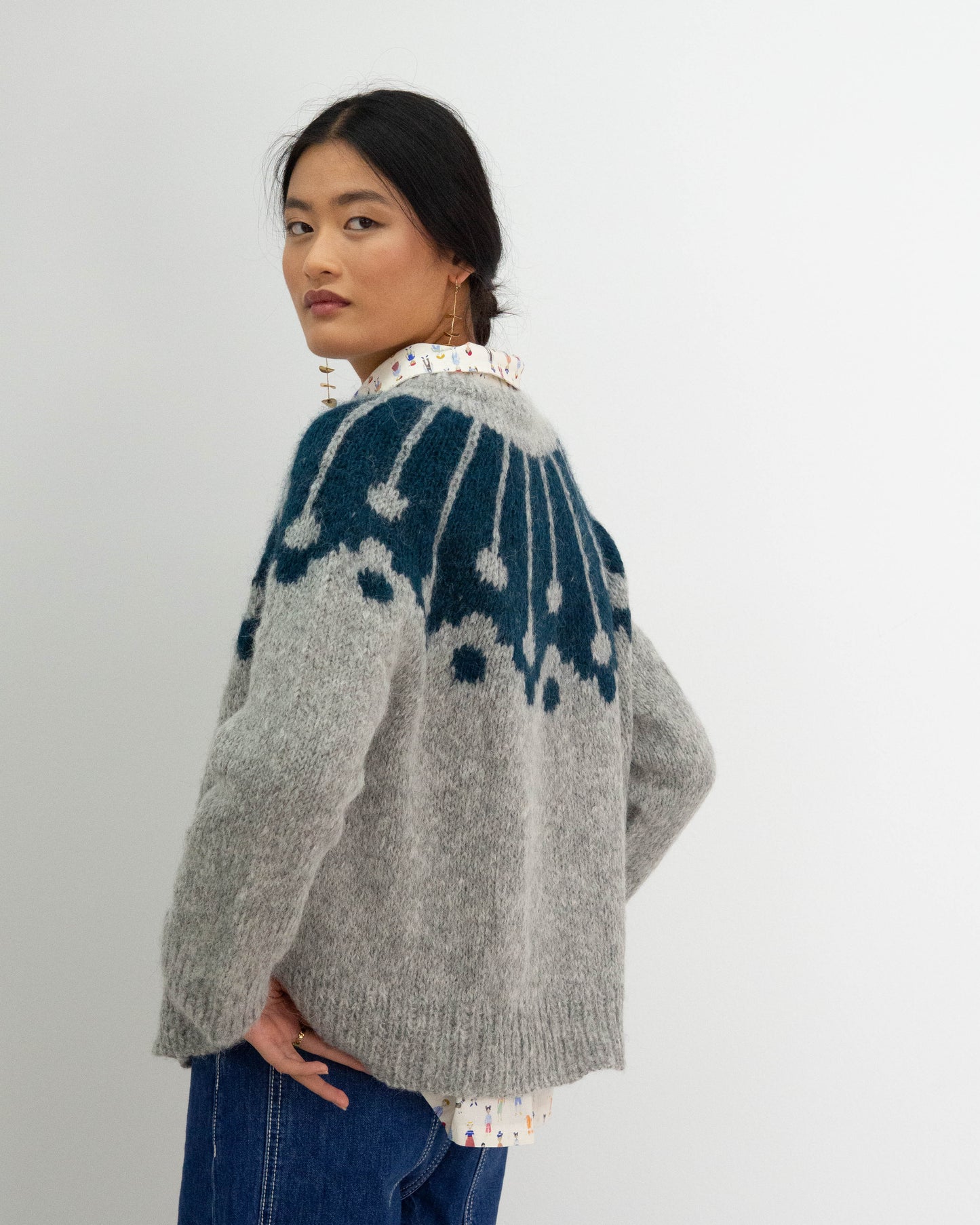 Chaqueta Martiña Gris KIT DIY