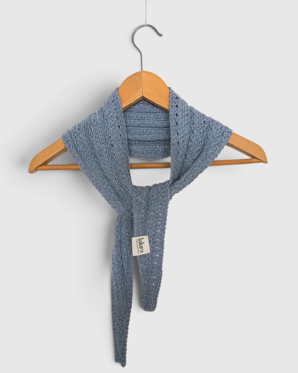 Kit para tejer Pañoleta Micaela azul