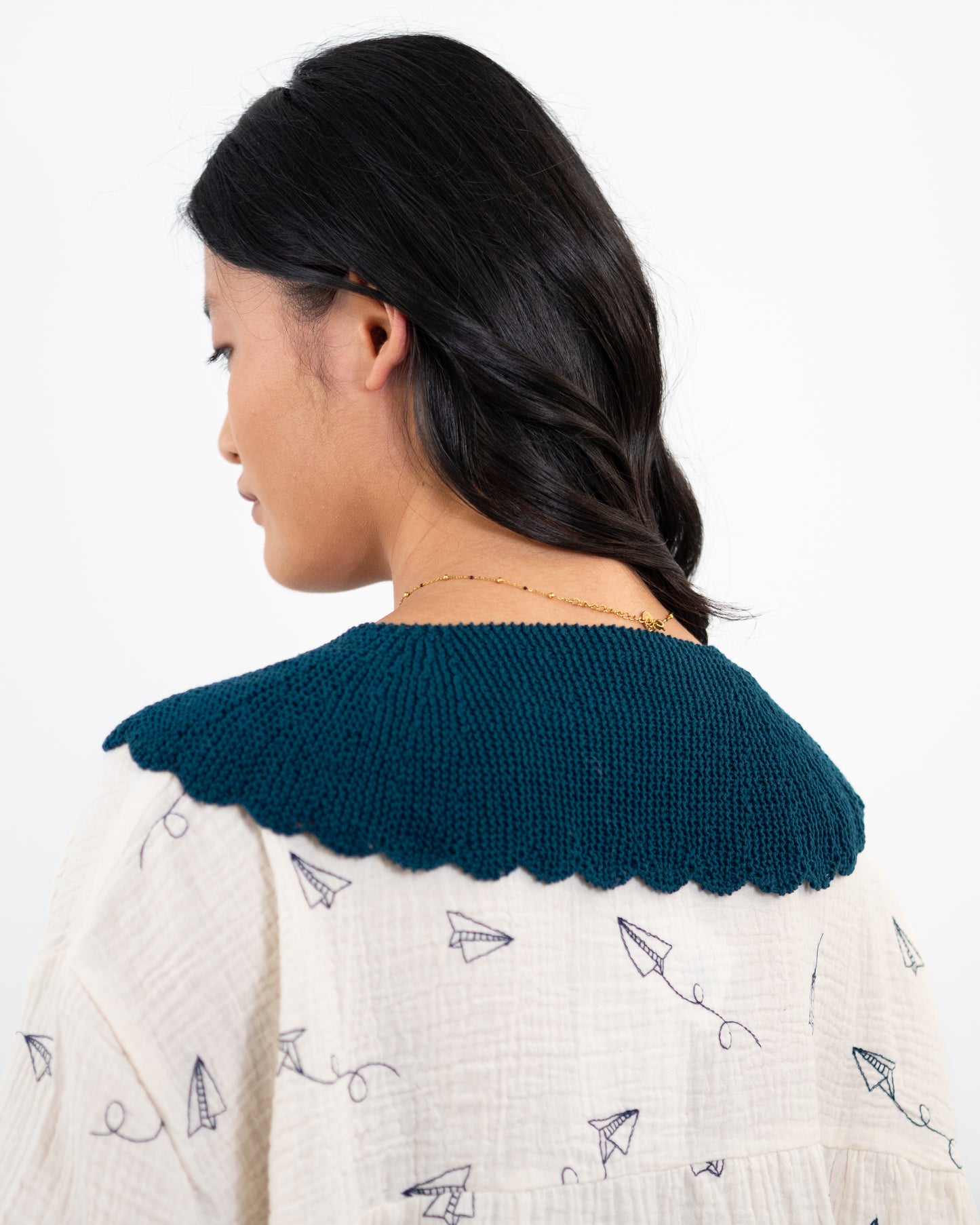 Cuello Xuliana Azul Mandeo Kit DIY