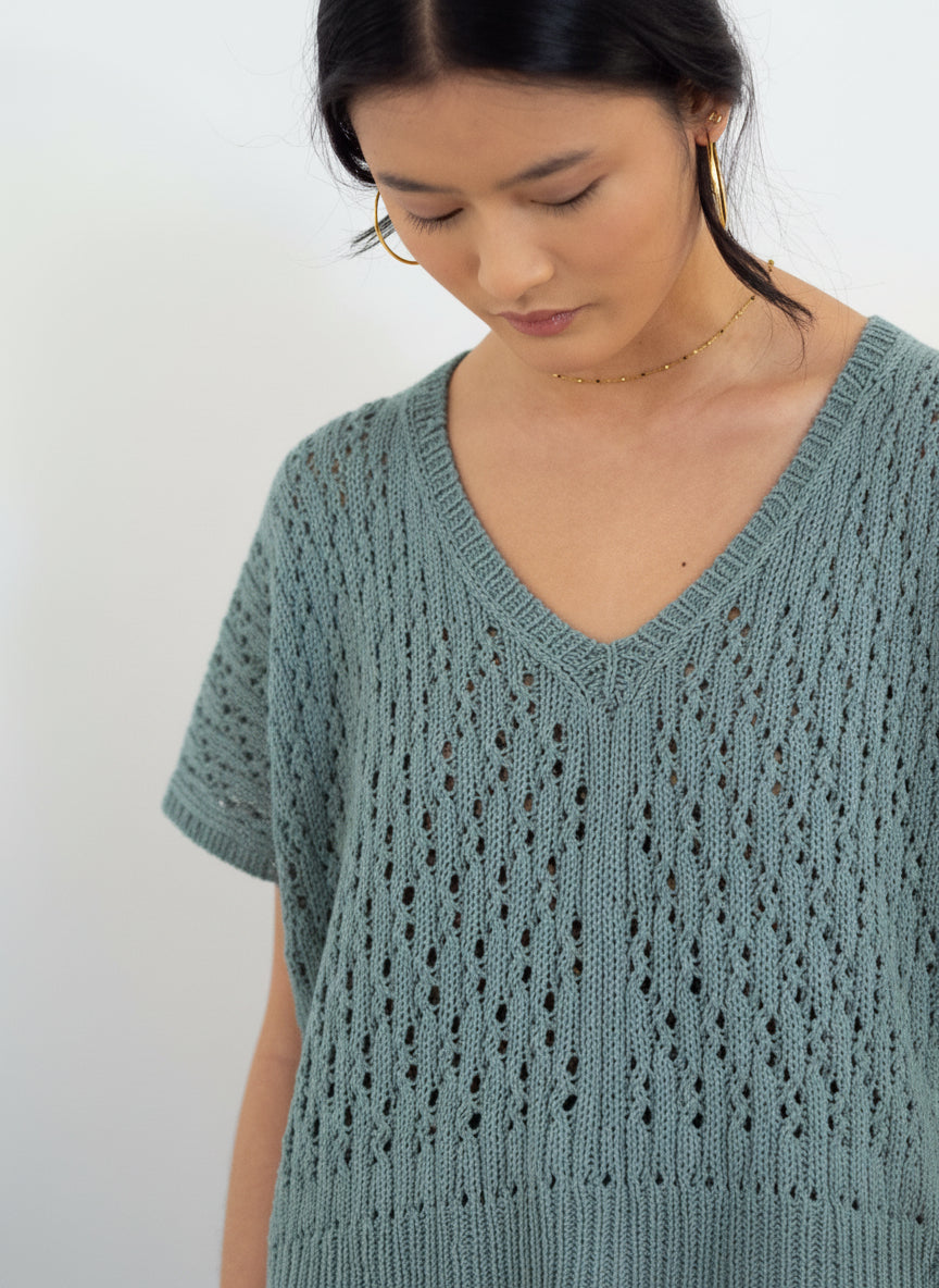 Top Icía azul griego kit DIY