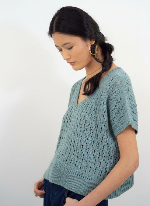 Top Icía azul griego kit DIY