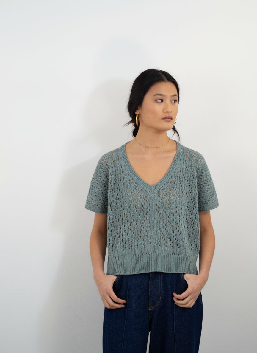 Top Icía azul griego kit DIY