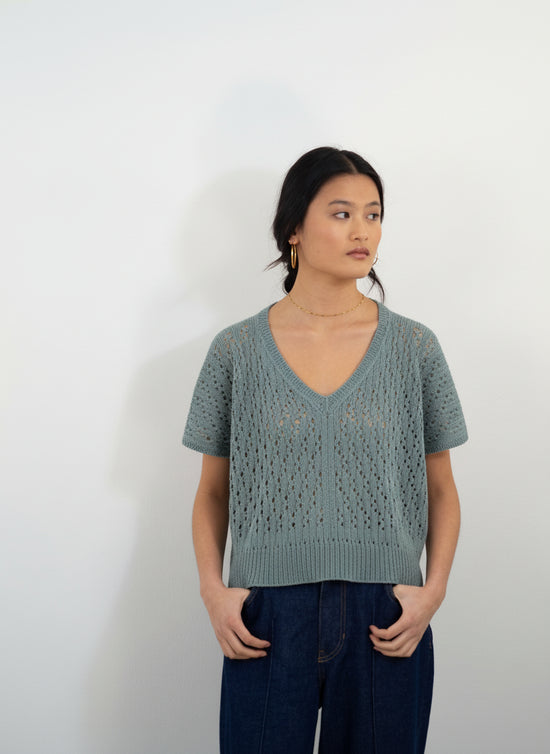 Top Icía azul griego kit DIY