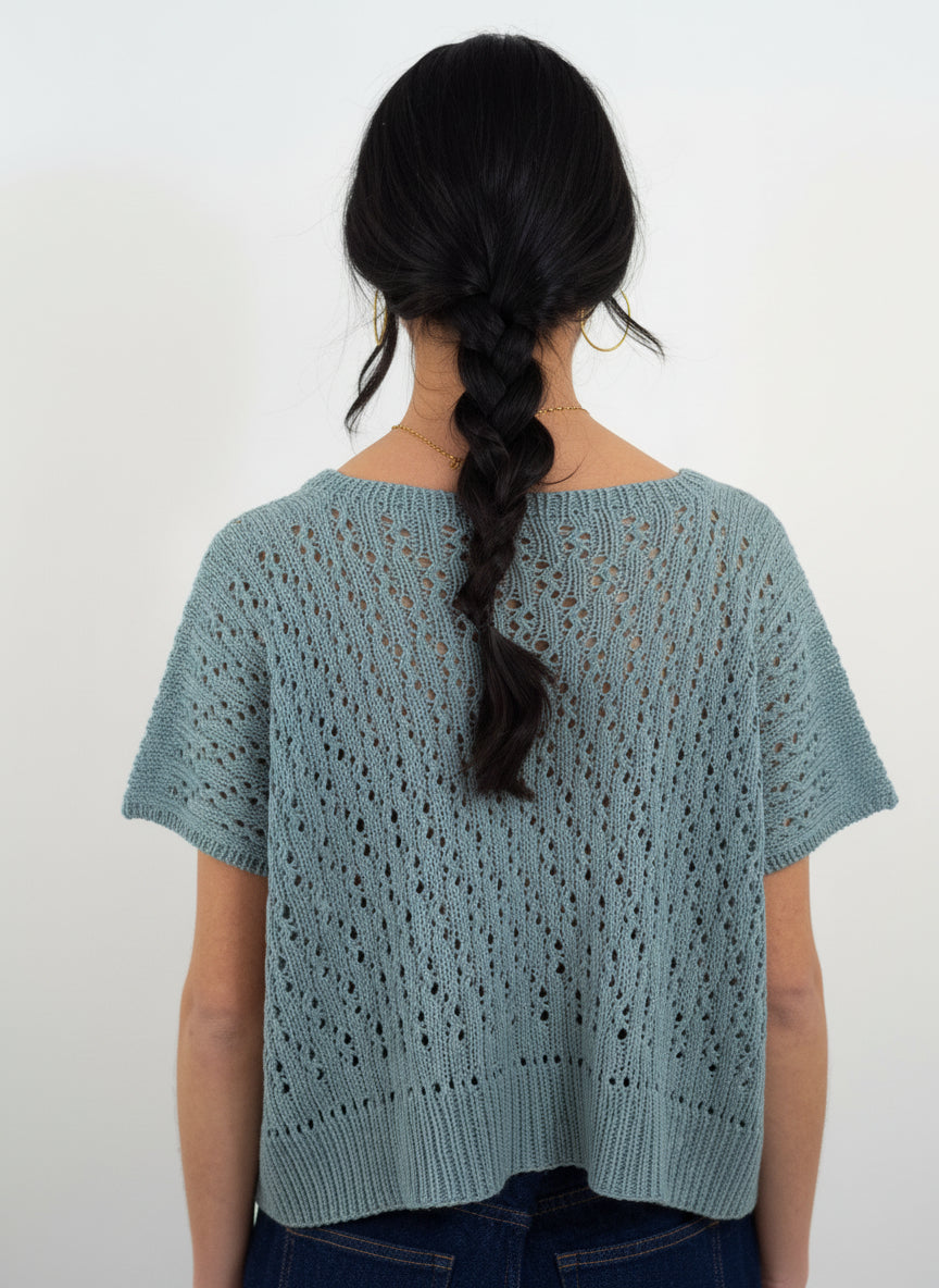 Top Icía azul griego kit DIY