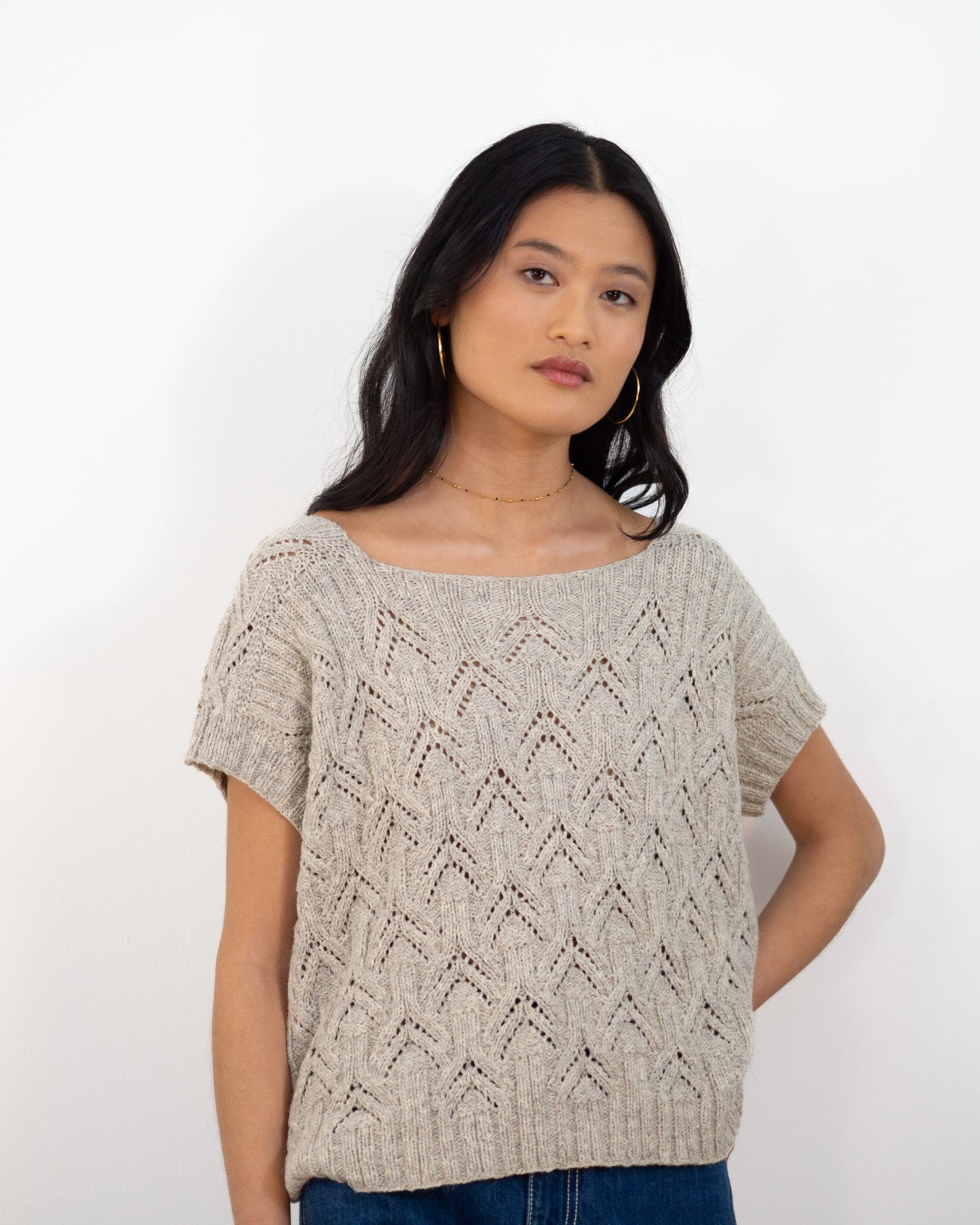 Top Xiana gris