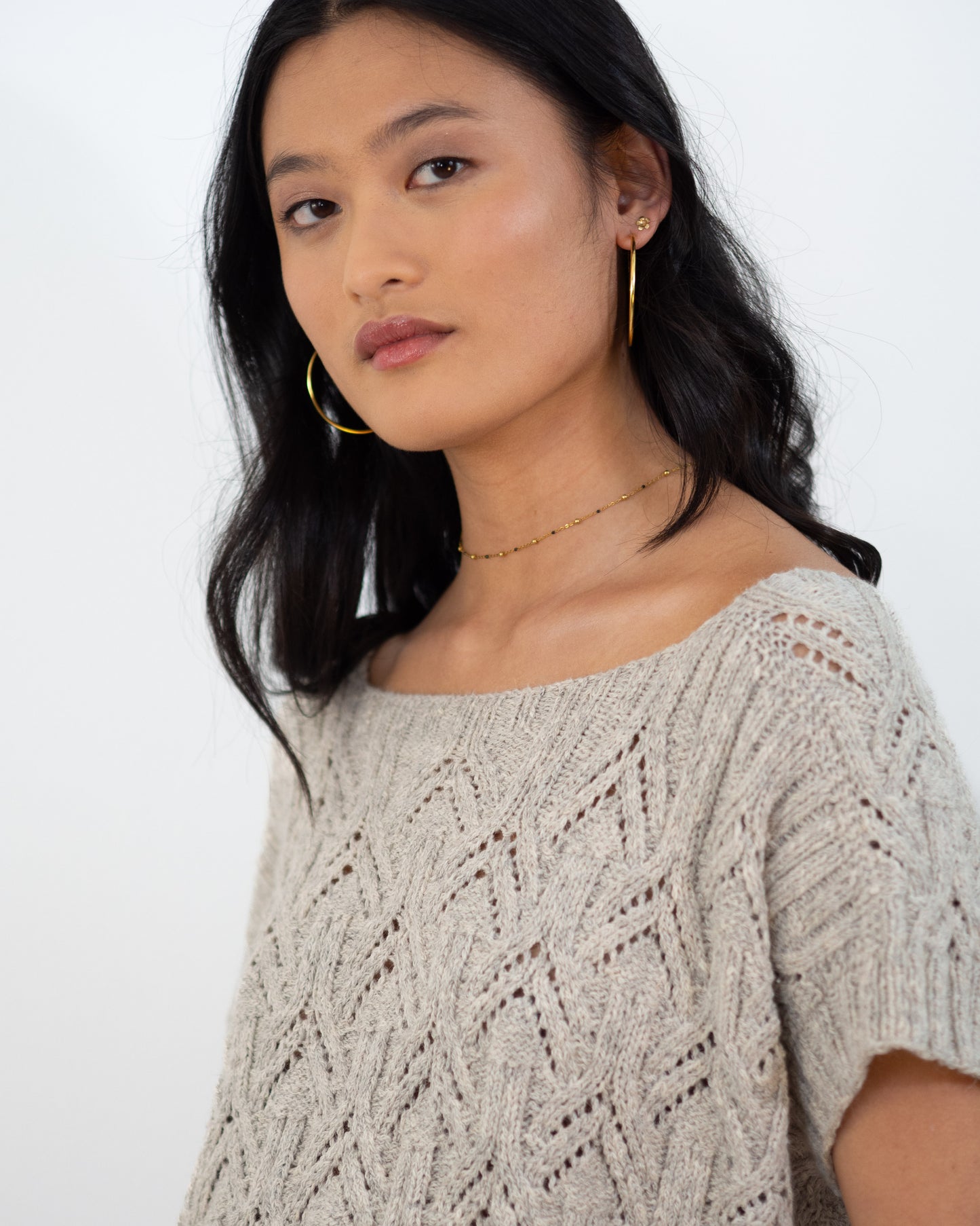 Top Xiana gris