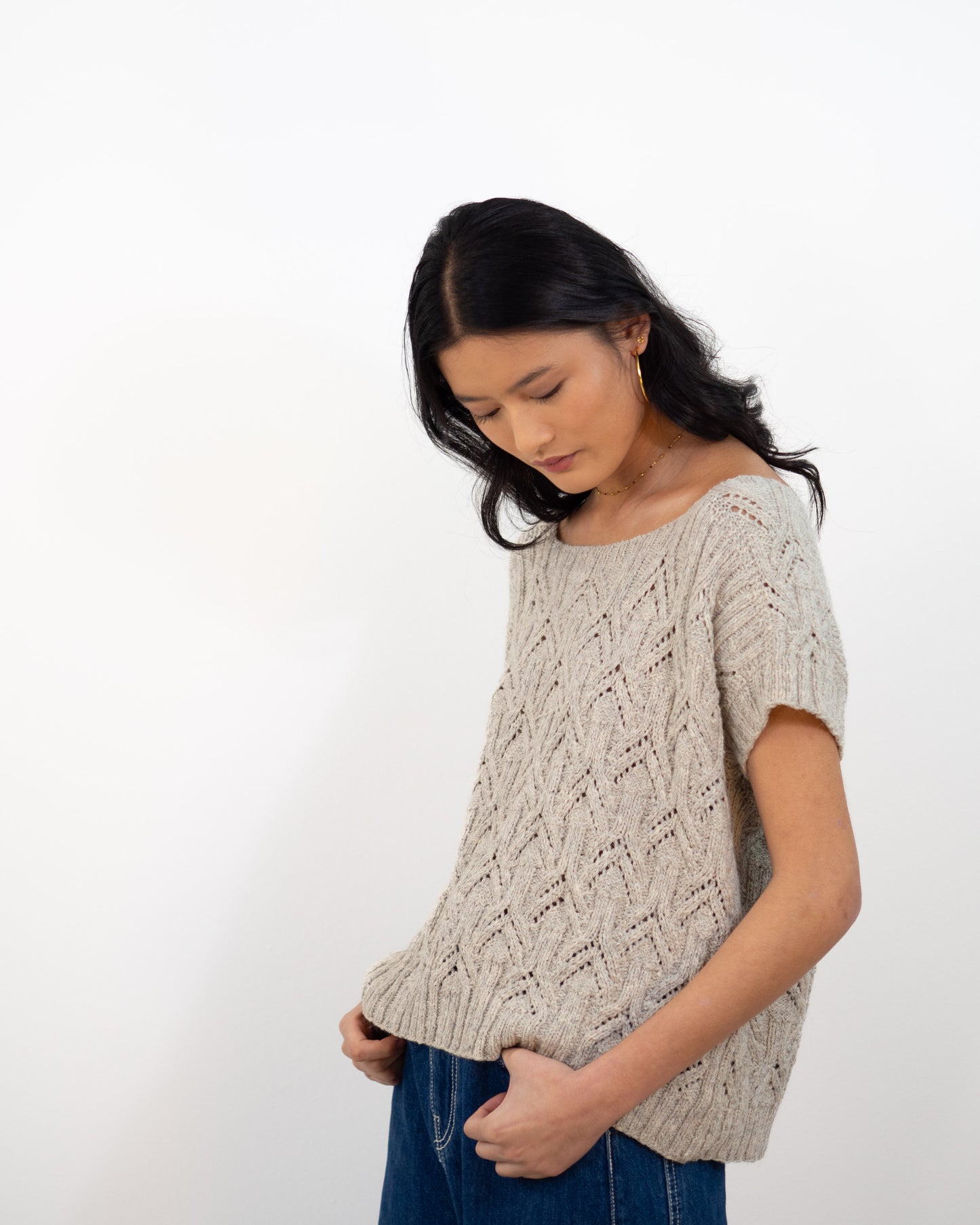 Top Xiana gris