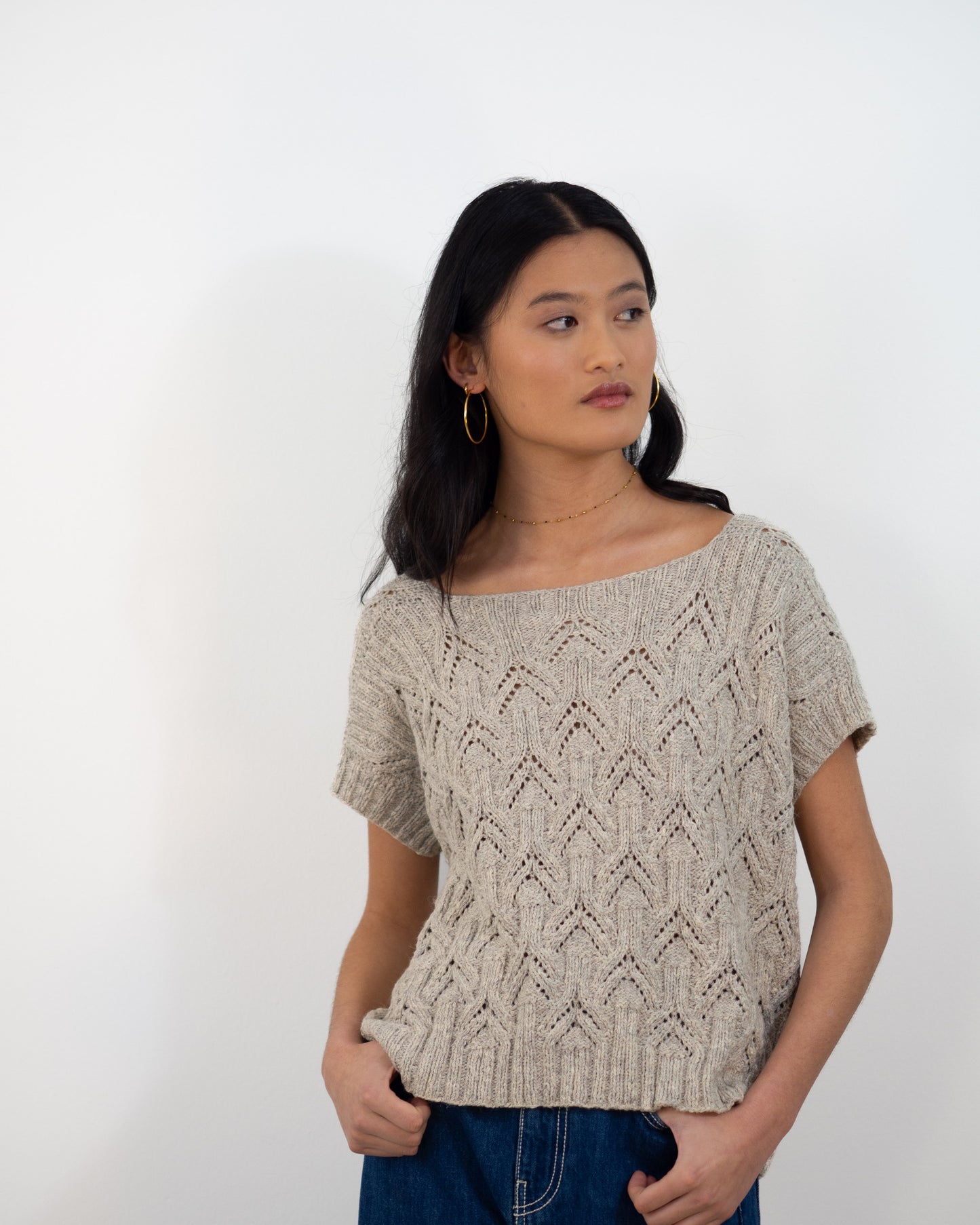 Top Xiana gris